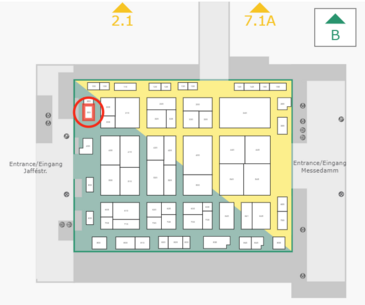 Plan Standort Innotrans SLV Halle GmbH: Halle A, Stand