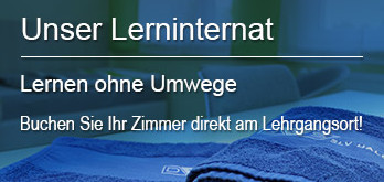 Unser Lerninternat - Buchen Sie Ihr Zimmer direkt am Lehrgangsort!