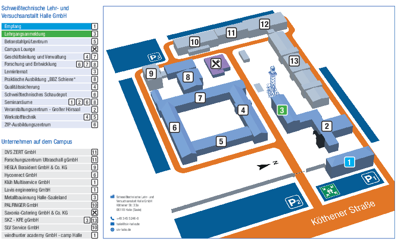 Campusplan SLV Halle GmbH