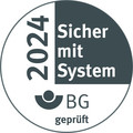 Logo Sicher mit System BG geprüft 2024