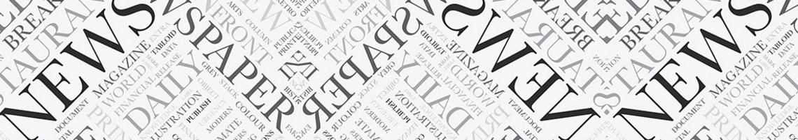 Collage aus Zeitungsüberschriften mit den Worten „News“ und „Paper“, sinnbildlich für aktuelle Nachrichten und Medienvielfalt.